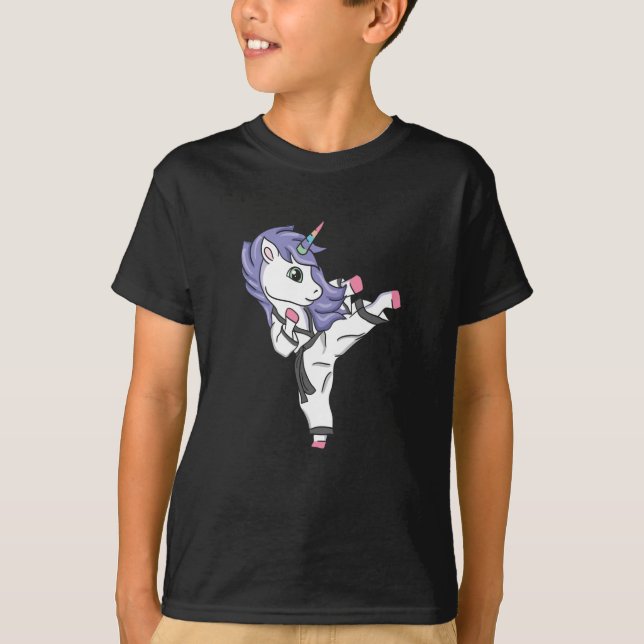 Camiseta Karate Unicorn - Regalo (Anverso)