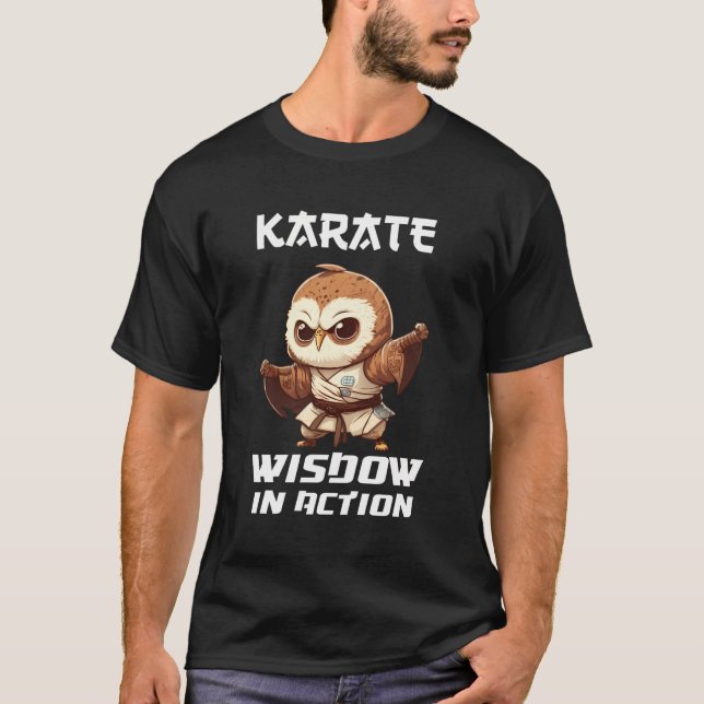Camiseta Karate Wisdow En Acción (Anverso)