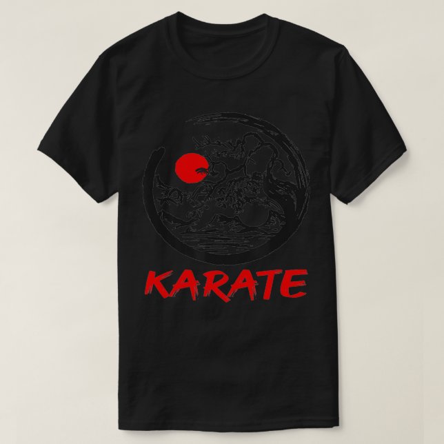 Camiseta Karate Yin Yang bonsai tree  (Diseño del anverso)