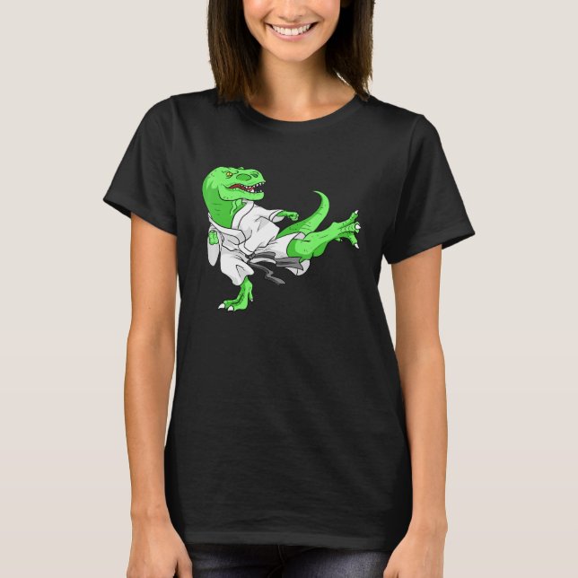 Camiseta Karatek, profesora de dinosaurio estudiantil Karat (Anverso)