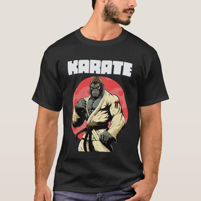 Camiseta Karateka de Karate Clásico Gorila  1 (Anverso)