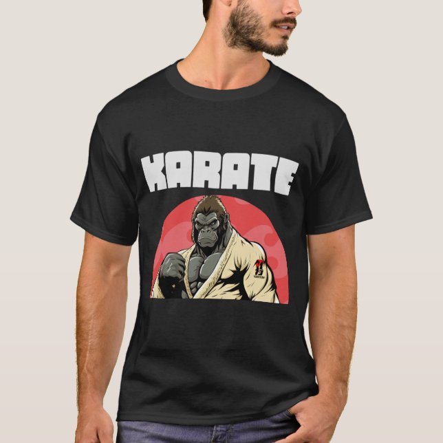 Camiseta Karateka Karate Gorilla (Anverso)