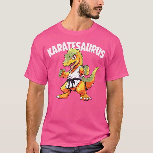 Camiseta Karatesaurus Karate Dinosaur (Anverso)