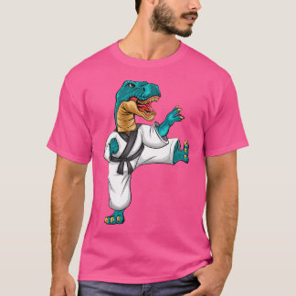Camiseta Karatesaurus Karate Para Niños Dinosaurio Dino Mar
