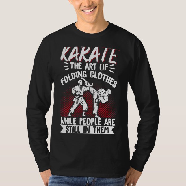 Camiseta Karatethe Uniforme De Cinturón Negro De Karate (Anverso)