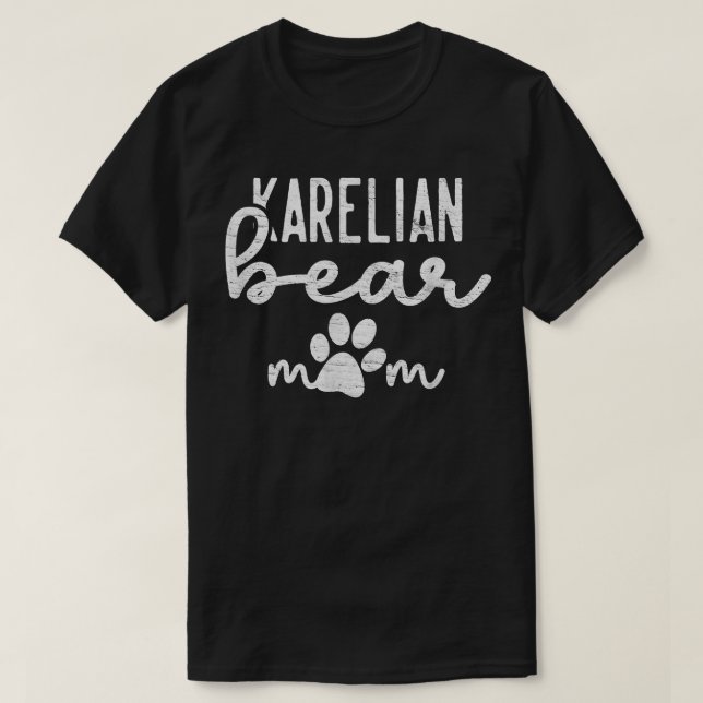 Camiseta Karelian Bear Paw Mom  (Diseño del anverso)