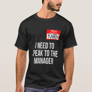 Camiseta Karen Costume Halloween Puedo Hablar Con La Manga