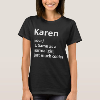 Camiseta KAREN Definición Personalizada Nombre Gracioso