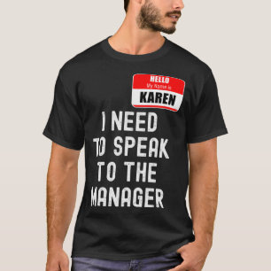 Camiseta Karen Halloween Costume, Habla Con La M