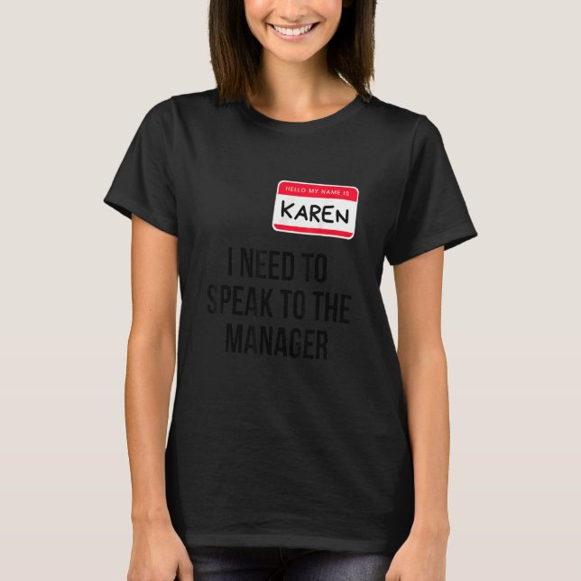 Camiseta Karen Halloween Costume Necesito Hablar con M (Anverso)