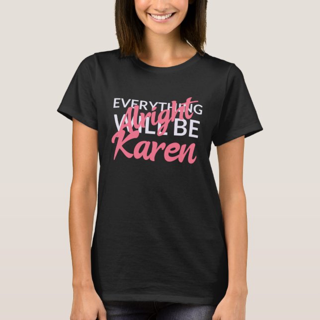 Camiseta Karen Halloween Disstume Gift Idea Que Quiere Habl (Anverso)