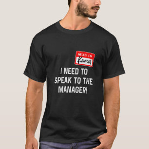 Camiseta Karen Halloween Traje Que Quiero Hablar Con El Hom