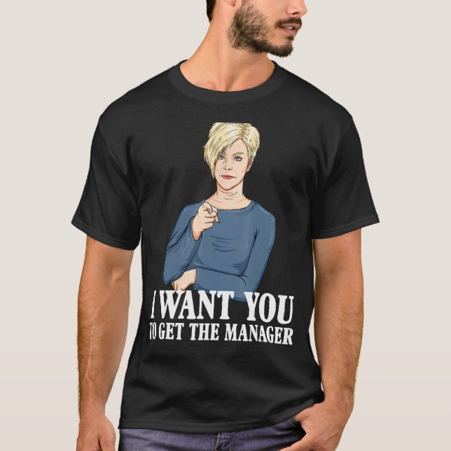 Camiseta Karen Quiero Que Consigas El Director - Meme Graci (Anverso)
