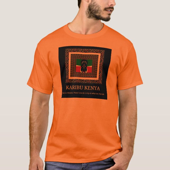 Camiseta Karibu Kenya Hakuna Matata (Anverso)