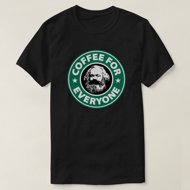 Camiseta Karl Marx - Café socialista (Diseño del anverso)