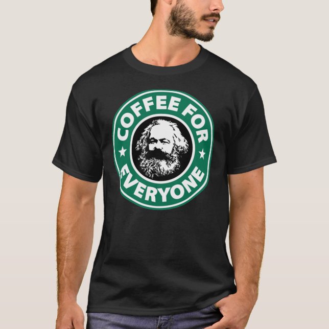 Camiseta Karl Marx - Coffee Classic socialista (Anverso)