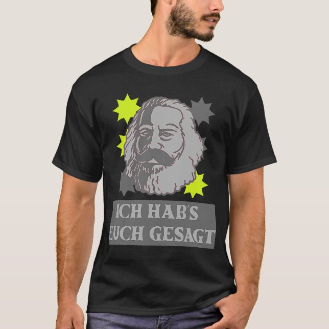 Camiseta Karl Marx motif el capitalismo de dich gesagt de I (Anverso)
