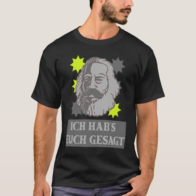 Camiseta Karl Marx motif el capitalismo de dich gesagt de I (Anverso)