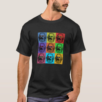 Camiseta Karl Marx Pop Art, retrato revolucionario, retro