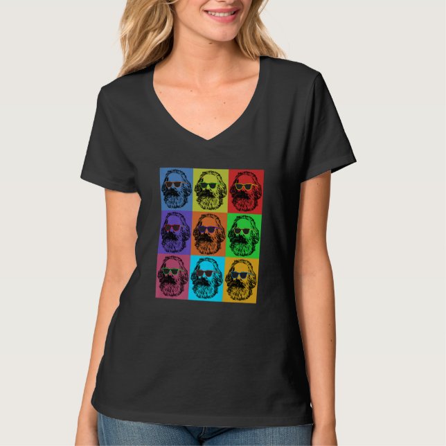 Camiseta Karl Marx Pop   Revolution Philosopher Teacher (Anverso)