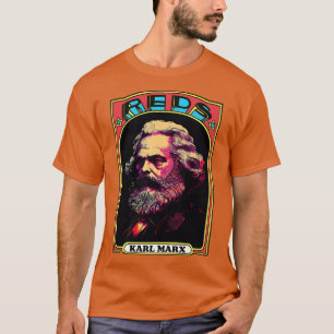 Camiseta Karl Marx Retro Comunista Tráfico d