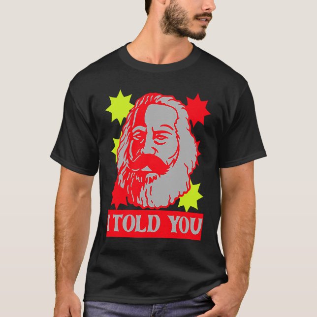Camiseta Karl Marx Te Dije La Capital Comunista (Anverso)