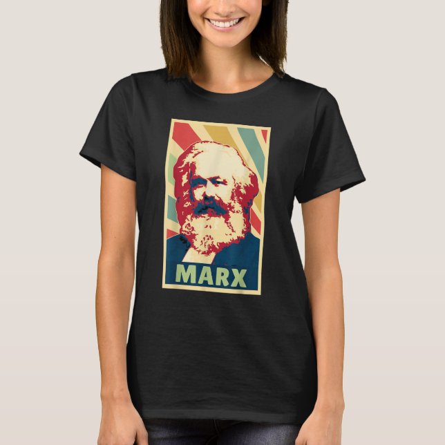 Camiseta Karl Marx Vintage Colors (Anverso)