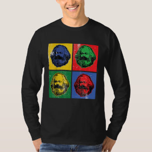 Camiseta Karl Marx Vintage Retro Pop Art Para Socialismo Po