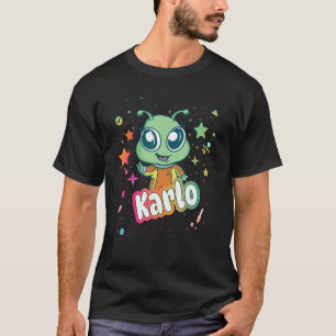 Camiseta KARLO - Nombre de niño pequeño con un lindo extran