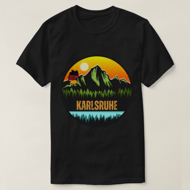 Camiseta Karlsruhe, Baden-Württemberg Alemania (Diseño del anverso)