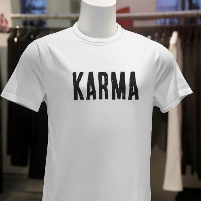 Camiseta Karma Black Text T-Shirt (Subido por el creador)