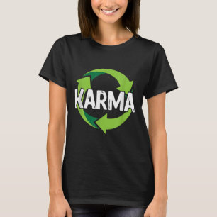 Camiseta Karma Destino Meditación Reciclaje Ambiental P