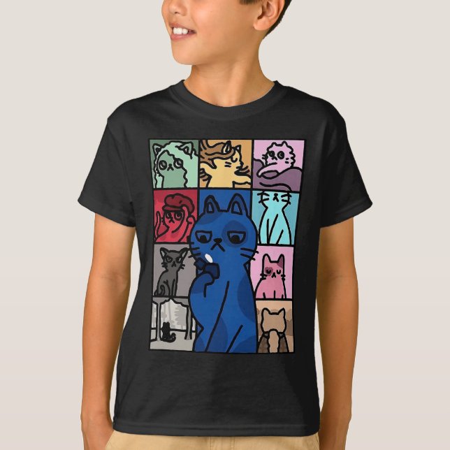 Camiseta Karma es un amante del gato de los camisas (Anverso)