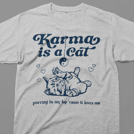 Camiseta Karma es un gato