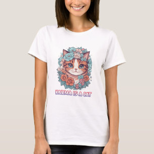 Camiseta Karma es un gato