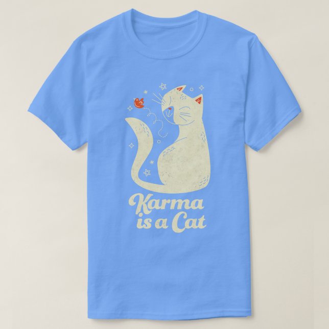 Camiseta Karma es una cosecha de gatos (Diseño del anverso)