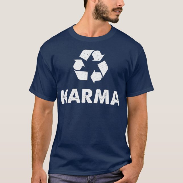 Camiseta Karma Recycle  Recycling T  Eco Warrior Tee (Anverso)