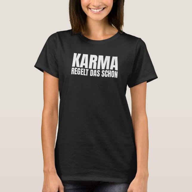 Camiseta Karma regula que ya la espiritualidad Premium (Anverso)