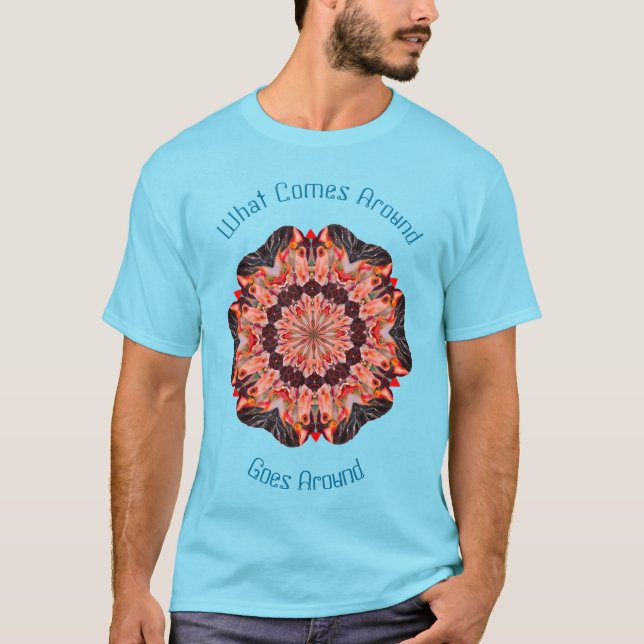 Camiseta Karma Viene Alrededor Del Inspirador (Anverso)
