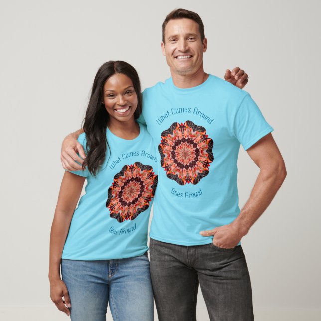 Camiseta Karma Viene Alrededor Del Inspirador (Unisexo)