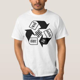 Camiseta karmas, कर्म, dharma, धर्म, Saṃs