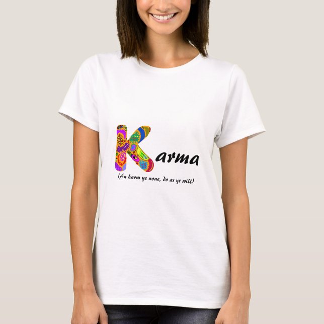 Camiseta Karmas (con "un daño YE ningunos… ") (Anverso)