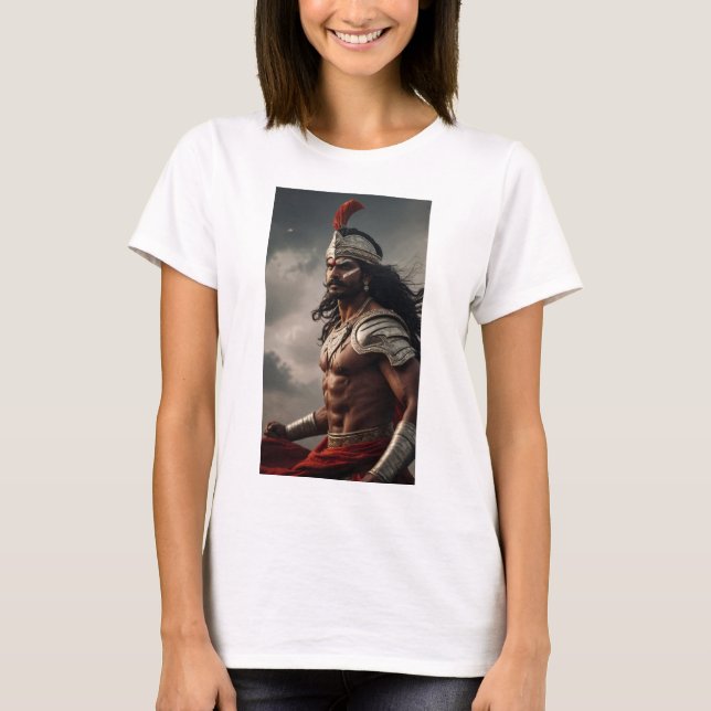 Camiseta Karna: Hijo del Sol - héroe de Mahabharata (Anverso)