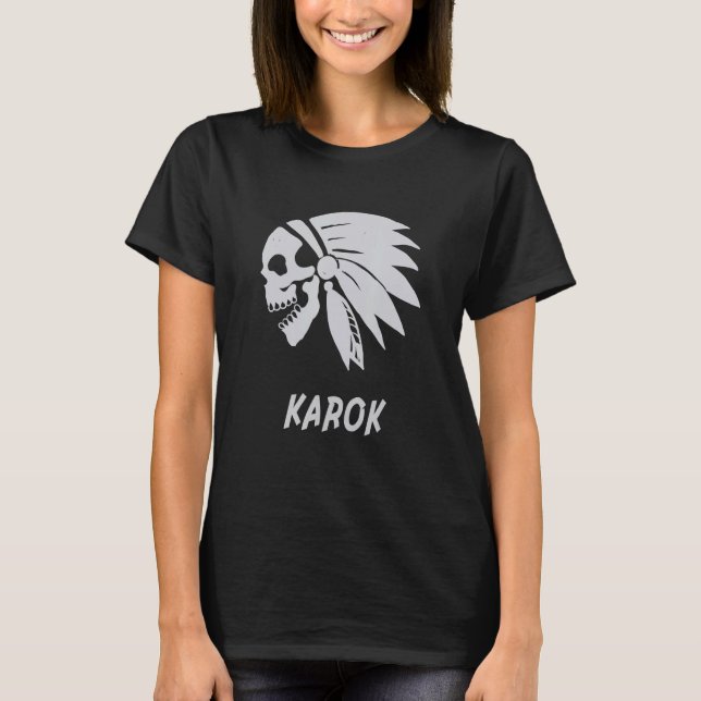 Camiseta Karok Native American Indian Born Freedom Evil Sku (Anverso)