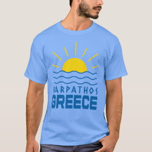 Camiseta Karpathos Grecia Sunshine and Sea Men's Blue