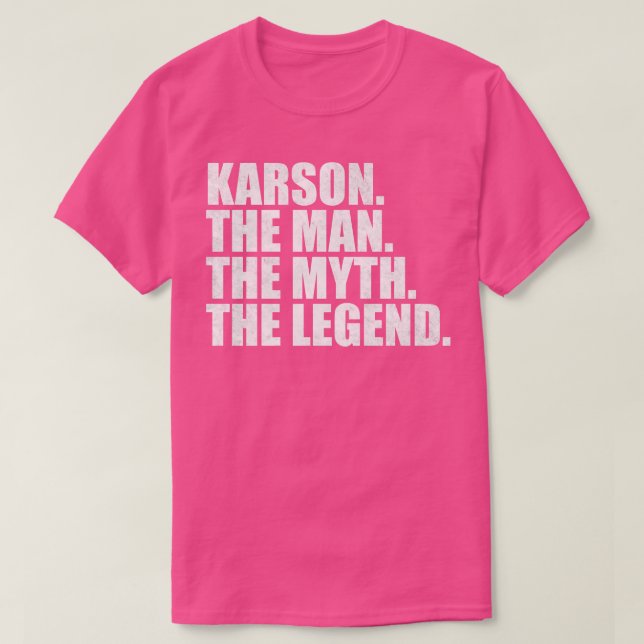 Camiseta KarsonKarson Nombre Karson (Diseño del anverso)