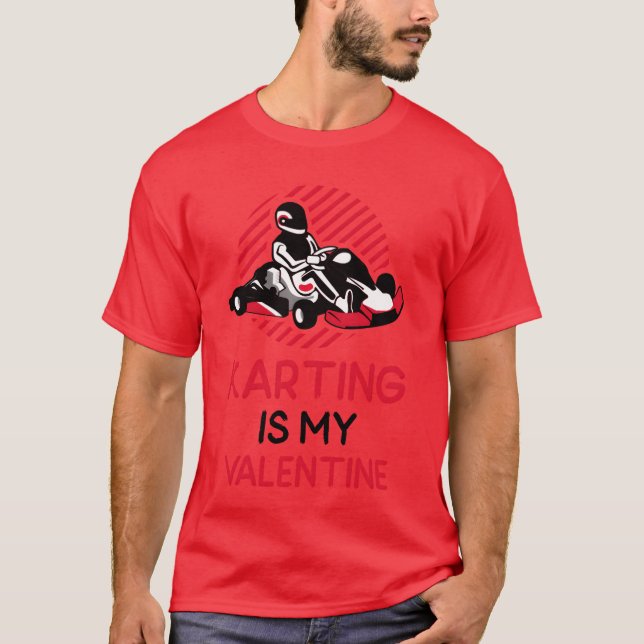 Camiseta Karting Is My Valentine Sports Player boy (Anverso)