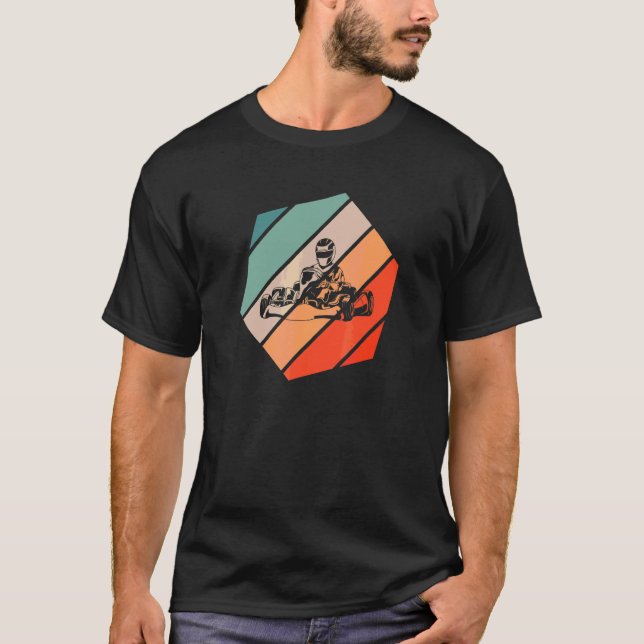 Camiseta Karting Retro Estilo Antiguo 4 (Anverso)