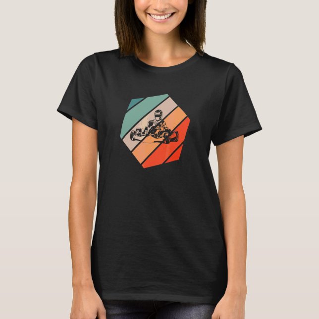 Camiseta Karting Retro Estilo Antiguo 4 (Anverso)