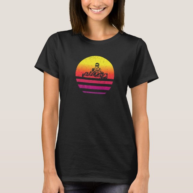 Camiseta Karting Retro Estilo Vintage  1 (Anverso)